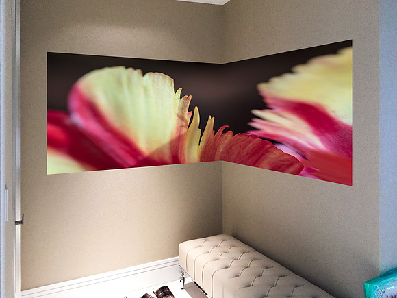 Alex Corner Wall flower 1-2