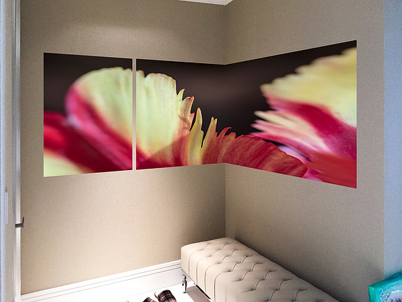 Alex Corner Wall flower 1-3
